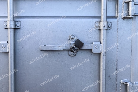Industrial Intermodal Shipping Container Door Lock Mechanism for Security During Shipping