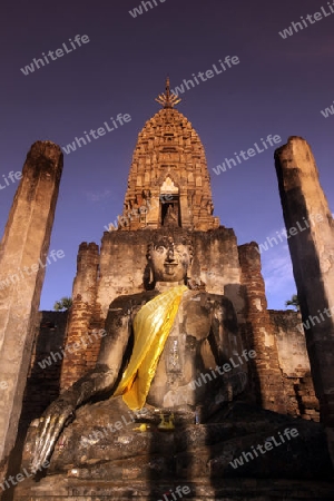 Der Wat Phra Si Ratana Mahathat im Si Satchanalai-Chaliang Historical Park rund 50 Km von Sukhothai in der Provinz Sukhothai im Norden von Thailand in Suedostasien.