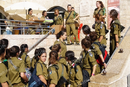 Soldatinnen in Jerusalem
