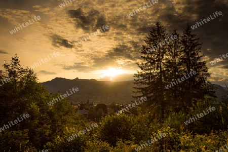Sonnenuntergang Oberstdorf 2