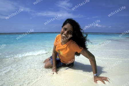 Asien, Indischer Ozean, Malediven,
Ein Traumstrand auf einer Ferieninsel der Inselgruppe Malediven im Indischen Ozean 


