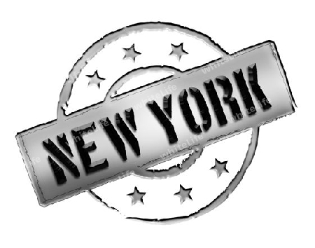 Sign and stamp for your presentation, for websites and many more named NEW YORK