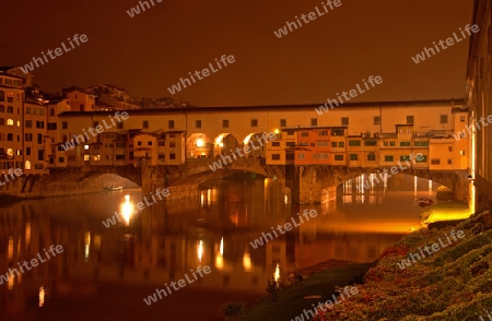 Ponte Veccio in Florenz bei Nacht