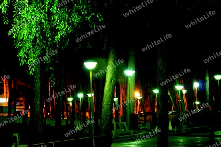 Peguera Promenade bei Nacht