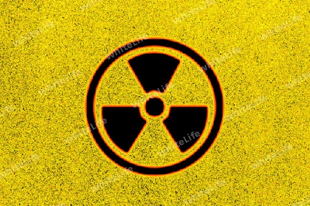 Symbol, Radioakativ, Bedrohung, Gefahr, danger, radioactive, 