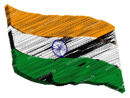 India - The beloved country as a symbolic representation as heart - Das geliebte Land als symbolische Darstellung als Herz