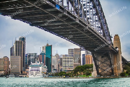View of Sydney with Harbor Bridge New South Wales Australia