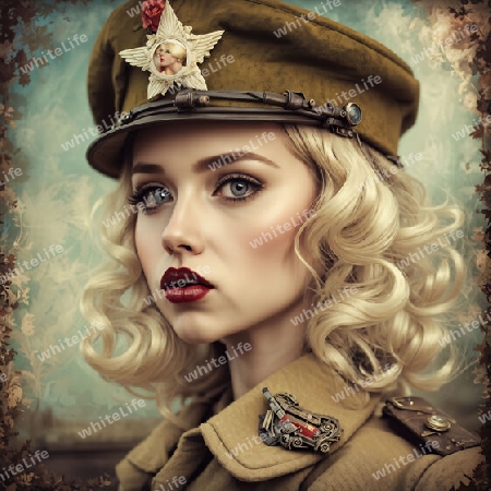 Frau in uniform