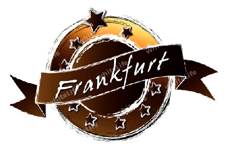 FRANKFURT - Banner, Logo, Symbol im Royal Grunge Style fuer Praesentationen, Flyer, Prospekte, Internet,...