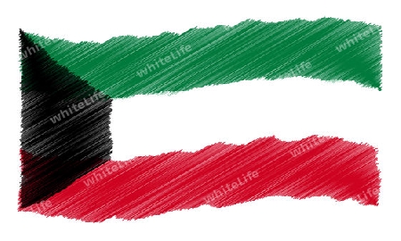Kuwait - The beloved country as a symbolic representation as heart - Das geliebte Land als symbolische Darstellung als Herz