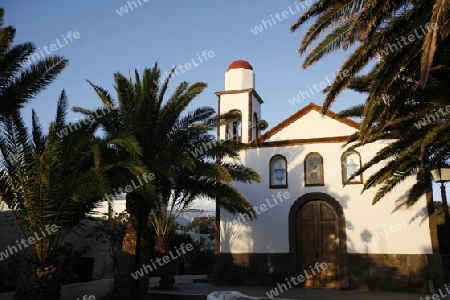 a church in the Village of Puerto de las Nieves on the Canary Island of Spain in the Atlantic ocean.