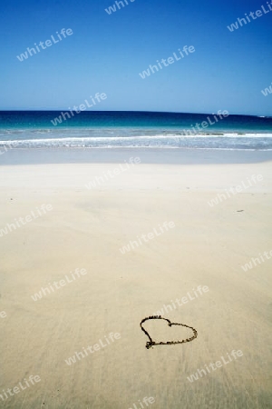 Herz am Strand