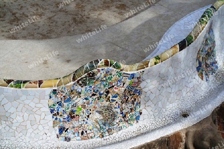 Mosaik im Park Güell