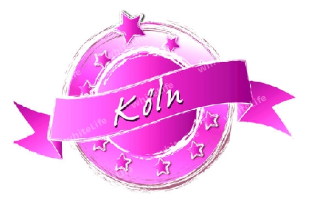 K?LN - Banner, Logo, Symbol im Royal Grunge Style fuer Praesentationen, Flyer, Prospekte, Internet,...