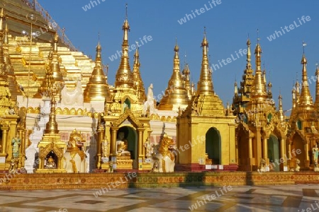 Myanmar, Yangon,Shwedagon Pagode
