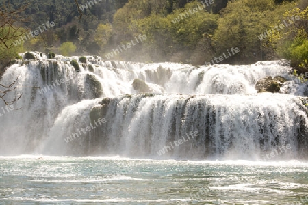 Wasserfall im Nationalpark KRKA in Kroatien
Waterfall in National Park Krka in Croatia