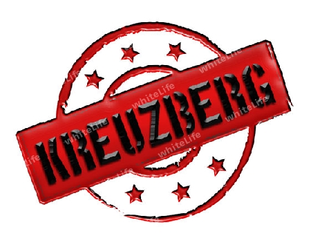 KREUZBERG - Zeichen / Symbol im Retro Stil fuer Praesentationen, Prospekte, Internet, ...