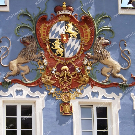 Wappen in Burghausen