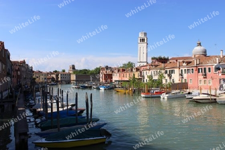 Venedig.Blick auf die Isola San Pietro di Castello