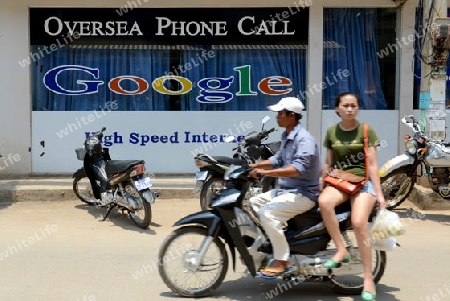 A Google Shop in the City centre of Siem Riep neat the Ankro Wat Temples in the west of Cambodia.