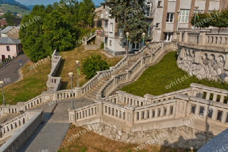 Monumentale Treppe  zur Kirche des Heiligen Ondrej - Ruzomberok 