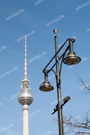 Berlin Mitte - Laterne und Fernsehturm