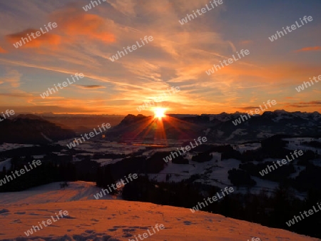 Sonnenuntergang Karspitz Tirol