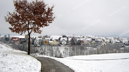 Backnang/Sachsenweiler: Panorama im Winter