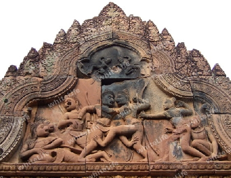 Kambodscha - Steinmetzarbeit in Angkor 