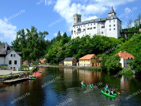 Tschechien, Schloss Rosenberg an der Moldau