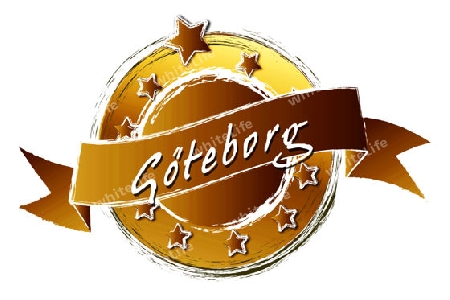 G?teborg - Banner, Logo, Symbol im Royal Grunge Style fuer Praesentationen, Flyer, Prospekte, Internet,...