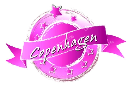 Copenhagen - Banner, Logo, Symbol im Royal Grunge Style fuer Praesentationen, Flyer, Prospekte, Internet,...