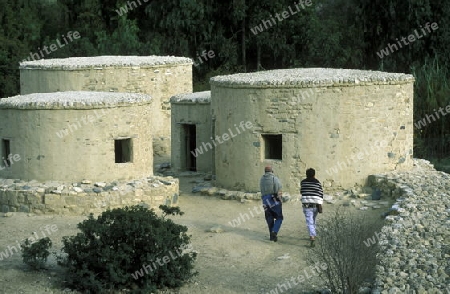 Das Historische Dorf Khirokitia im sueden der Insel Zypern im Mittelmeer in Europa .