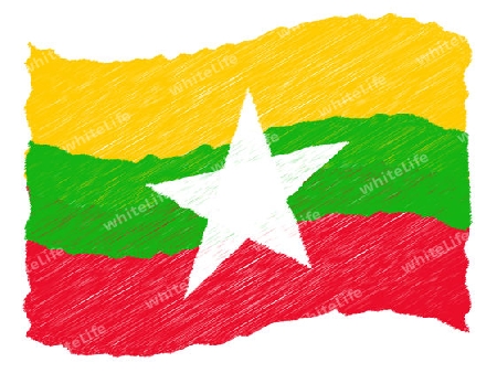 Burma - Myanmar    The beloved country as a symbolic representation as heart - Das geliebte Land als symbolische Darstellung als Herz