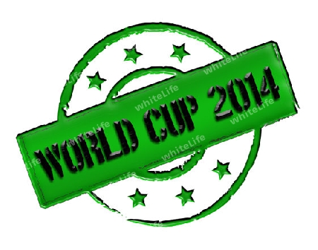 Sign, symbol, stamp or icon for your presentation, for websites and many more named World Cup 2014