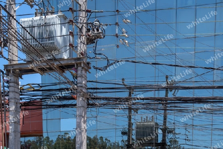 Stromversorgung in Concepcion, Chile.