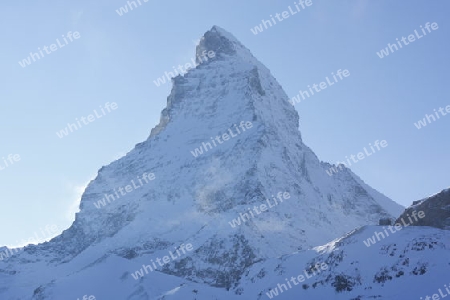  das Matterhorn vom Schwarzsee aus gesehen