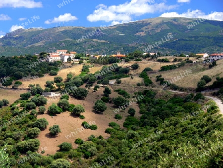 Aussiedlerhof in einsamer Gegend auf Sardinien
