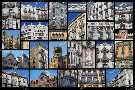 Barcelona Architektur Collage