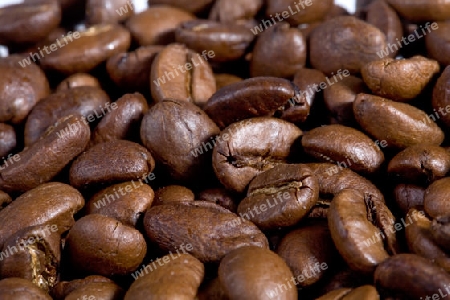 Hintergrund: Kaffeebohnen