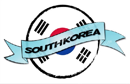 South Korea - your country shown as illustrated banner for your presentation or as button...