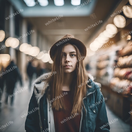 Frau beim Einkaufen
