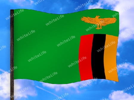 Fahne Sambia