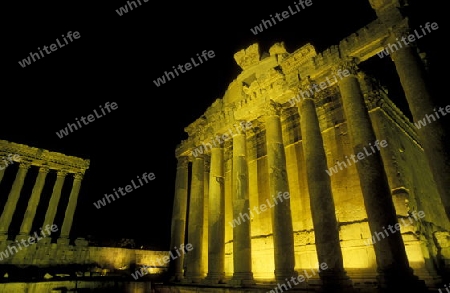 The temple city of Baalbek in the east of Lebanon in the middle east.