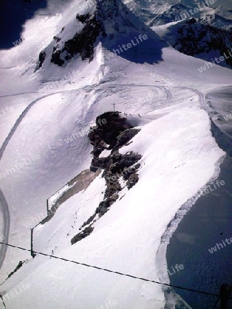 Jungfraujoch in der Alpen
