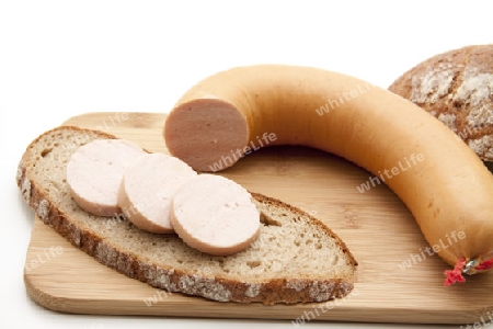 Fleischwurst auf Brot