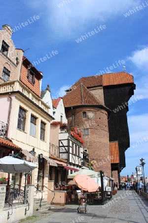 Danziger Altstadt mit dem Krantor
