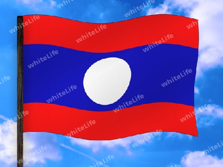 Fahne Laos