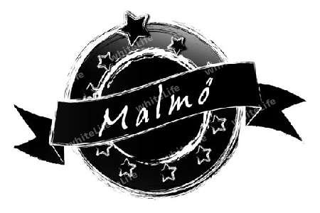 Malm? - Banner, Logo, Symbol im Royal Grunge Style fuer Praesentationen, Flyer, Prospekte, Internet,...