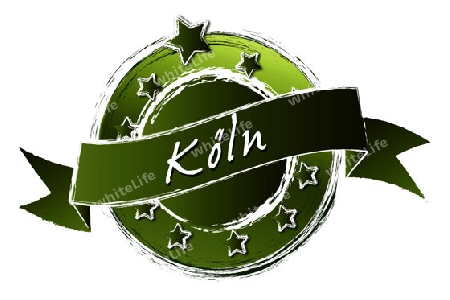K?LN - Banner, Logo, Symbol im Royal Grunge Style fuer Praesentationen, Flyer, Prospekte, Internet,...